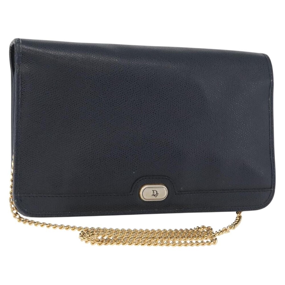 Christian Dior Vintage Chain Flap Leather